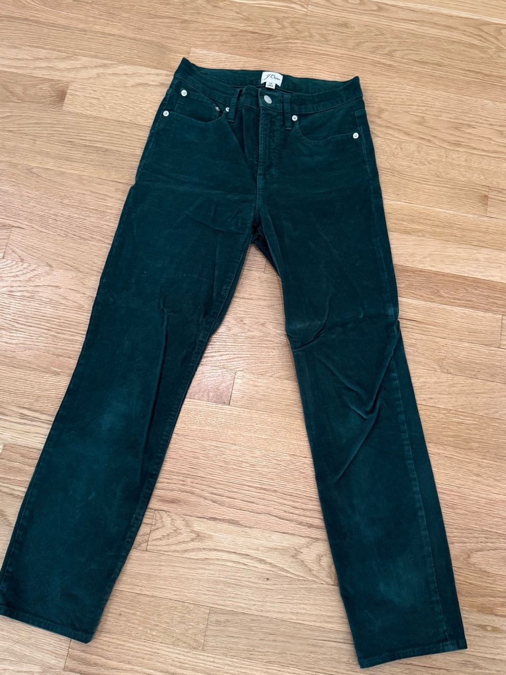 J. Crew Dark Green Straight Leg Pants